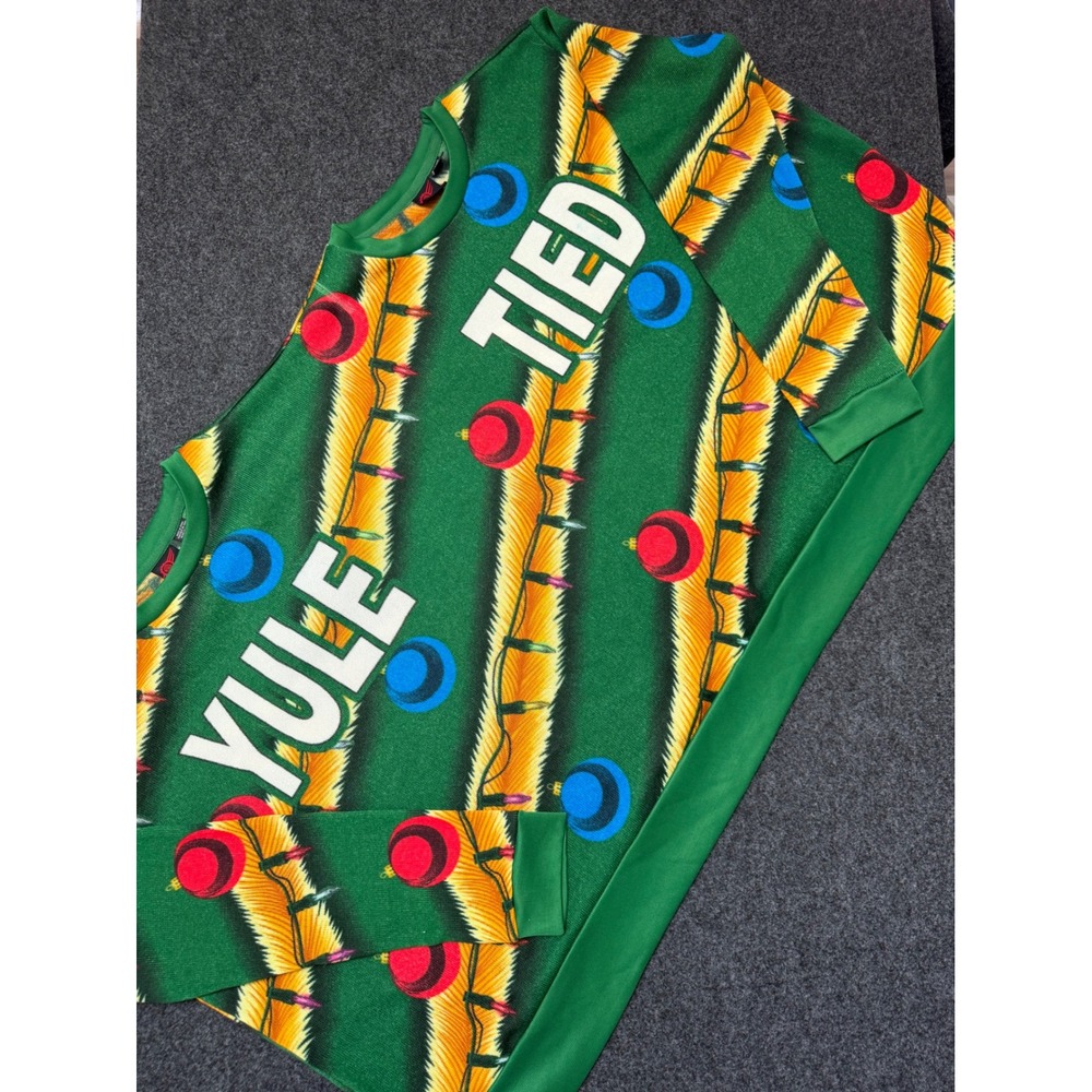Mad Engine Yule Tied Two Person Ugly Christmas Sweater Couples Holiday OS